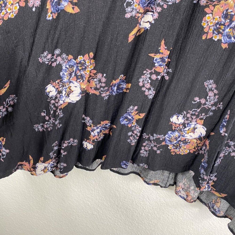 Free People Floral Snap Out Of It Swing Dress Side Pockets Loose Fit Size Large - Picture 7 of 10
